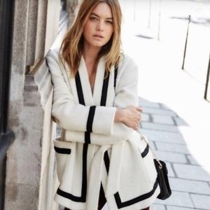 Sezane Mike sweater jacket.
